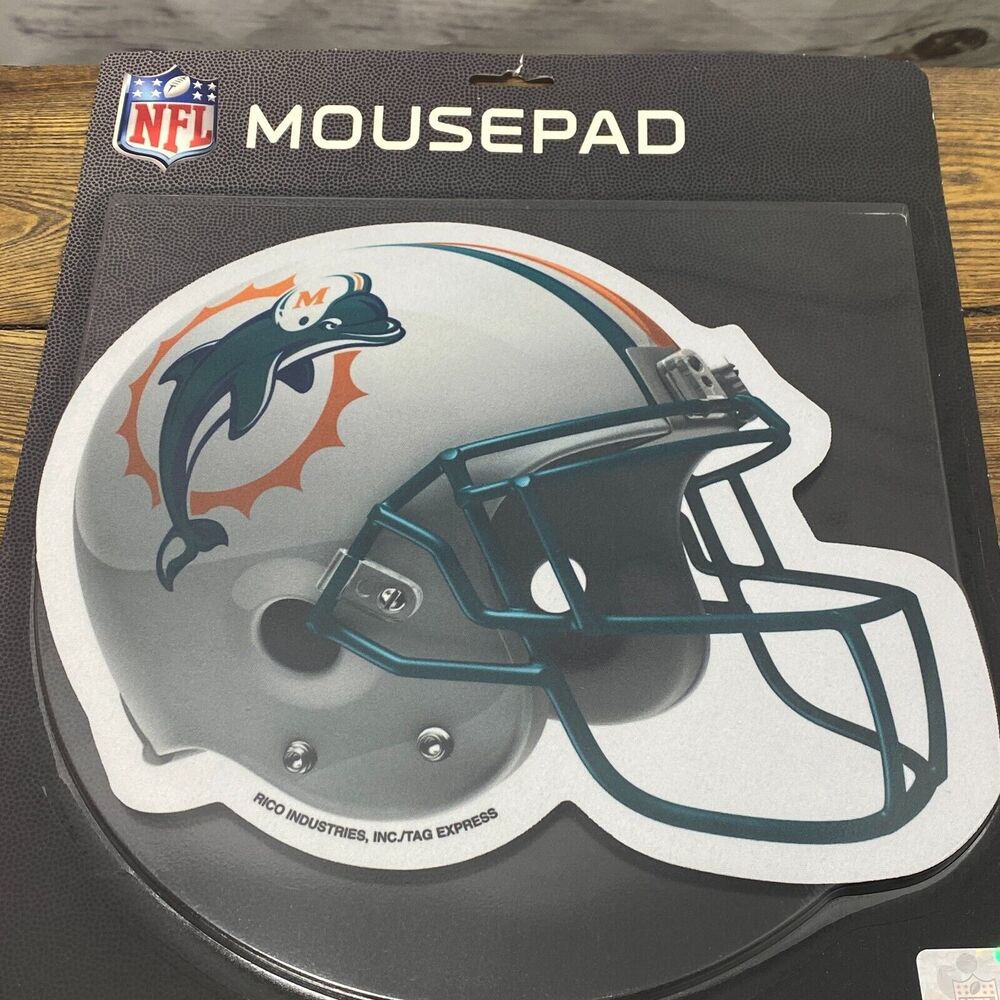 NFL Miami Dolphins Helmet MOUSE PAD Football Logo Computer Office Supply Sport